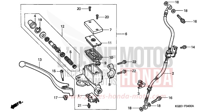 VORDERRADBREMSE von Shadow VT125C FUTURE GRAY METALLIC (NH398) von 2000
